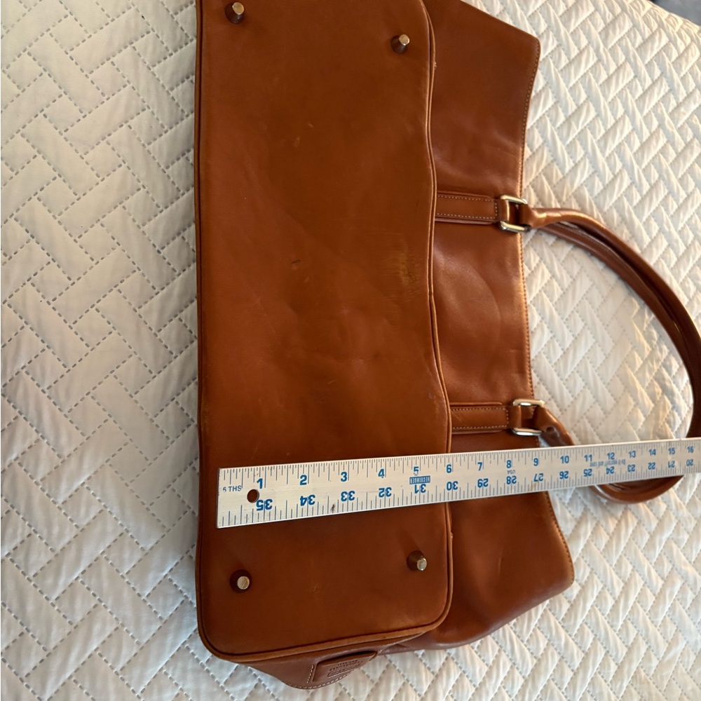 Coach Tan Leather Men's Messenger Bag - Picture 3 of 8